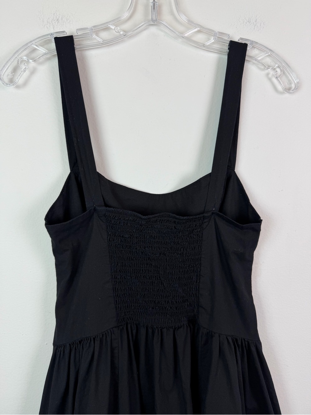 Free People Paolo Midi Dress in Black Cotton Poplin Size S - Picture 12 of 16